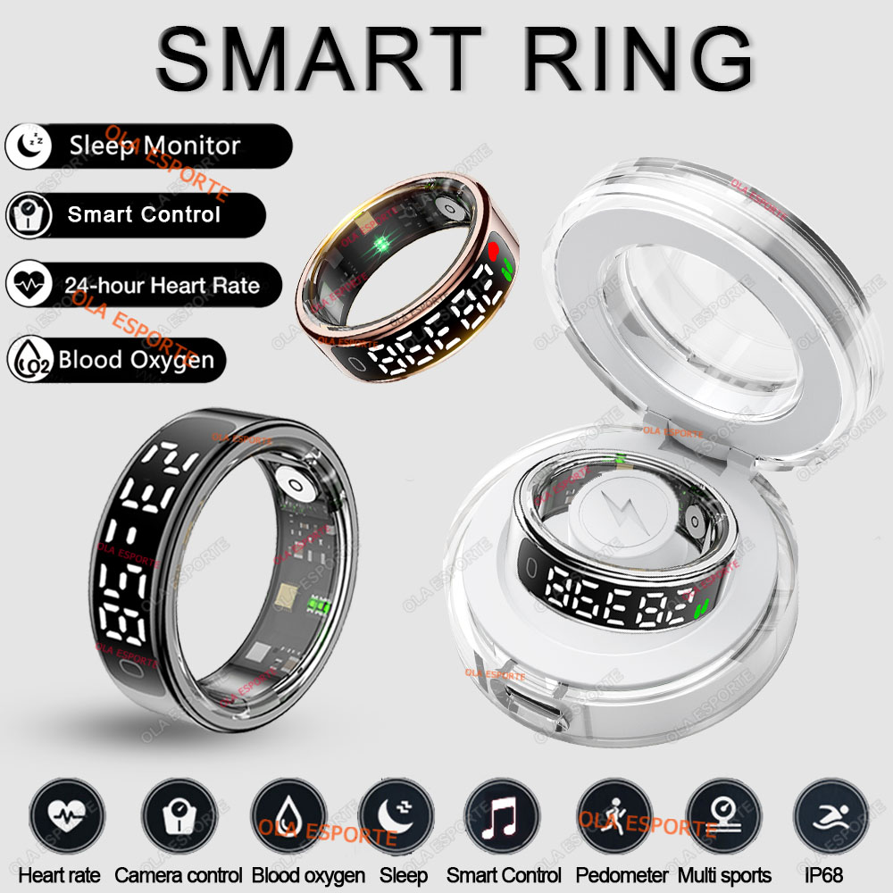 Women'S Health & Wellness Center - R13 Smart Ring with Display Screen