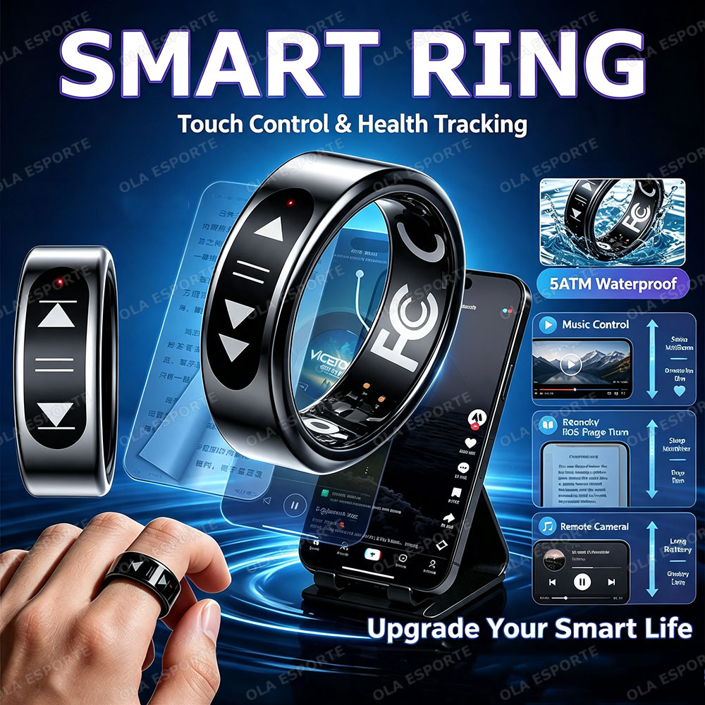 Women'S Health & Wellness Center - New Touch Control Smart Ring E-book/Music/