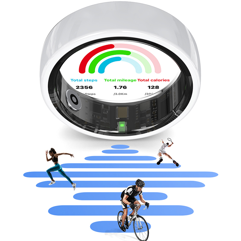 Women'S Health & Wellness Center - R12 Smart Ring with Charging Case