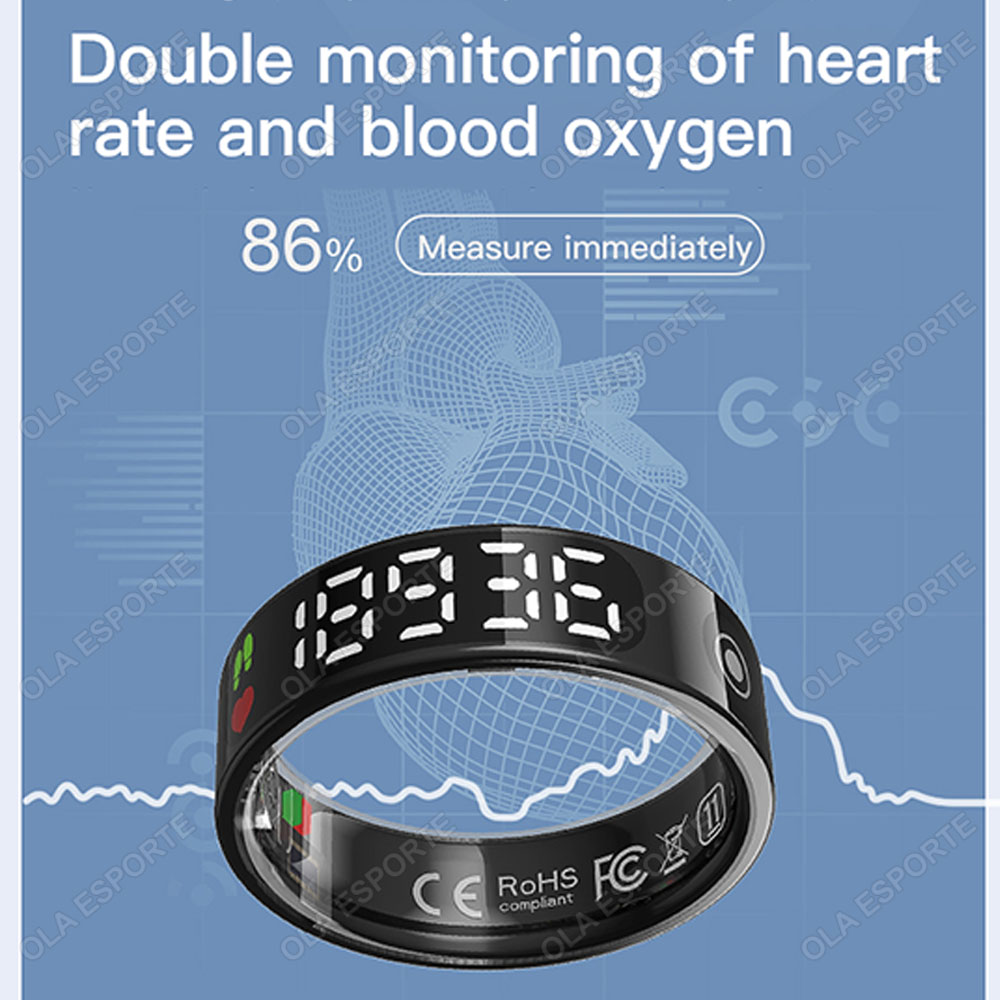 SR08 Smart Ring with Charging  - Women'S Health & Wellness Center ulasan dan harga