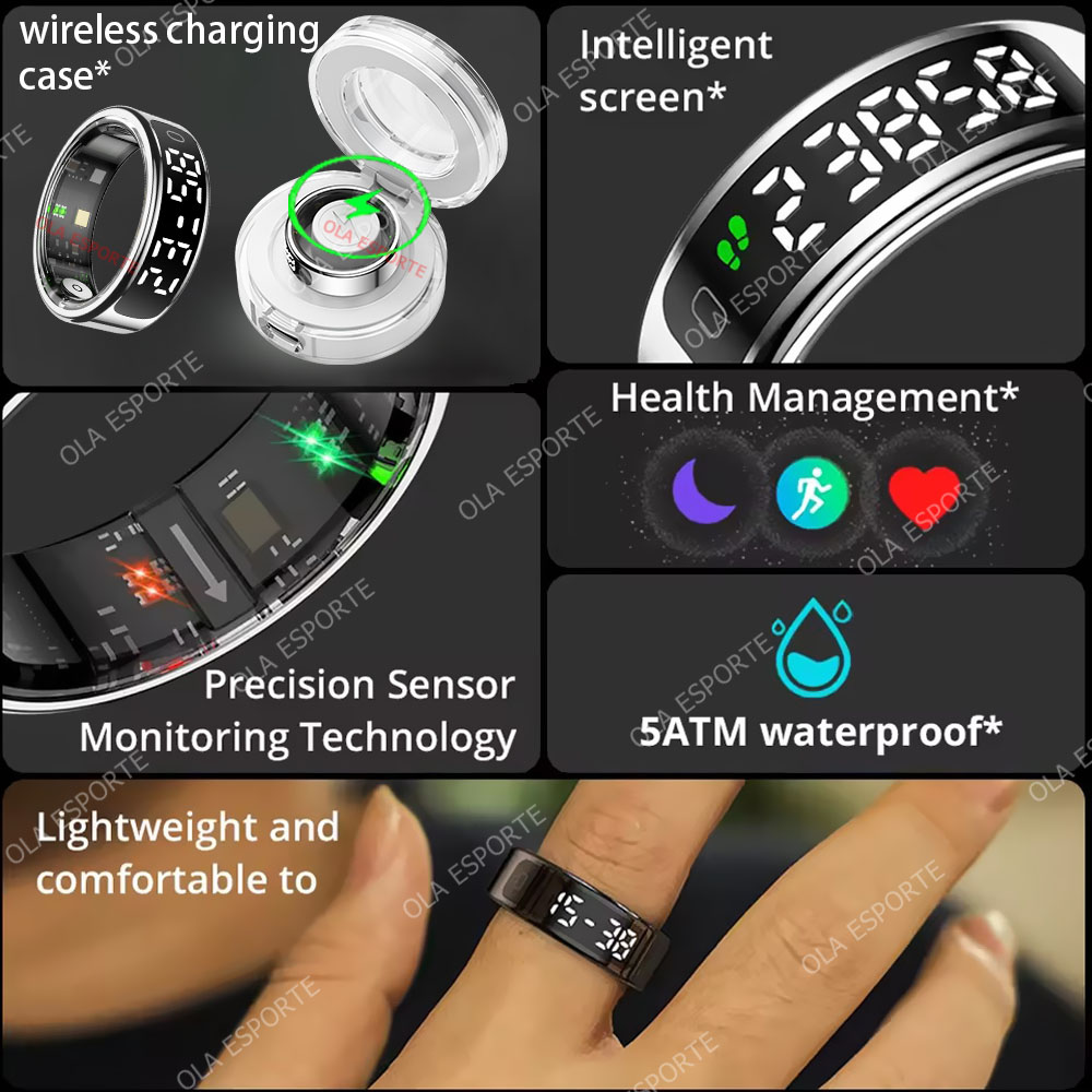 R13 Smart Ring with Display Sc - Women'S Health & Wellness Center ulasan dan harga