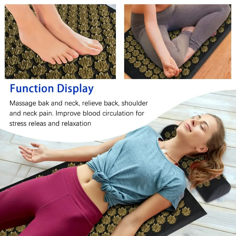 Eco Lotus Spike Mat Acupunctur - Acupressure Mat Set ulasan dan harga
