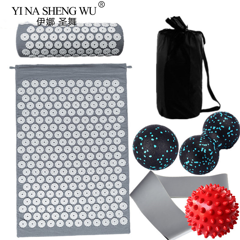 7 Pcs Set Massager Cushion Acu - Acupressure Mat Set ulasan dan harga