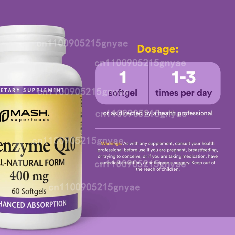 120PCS Coenzyme Q10 Capsules P - Health Wellness Food ulasan dan harga