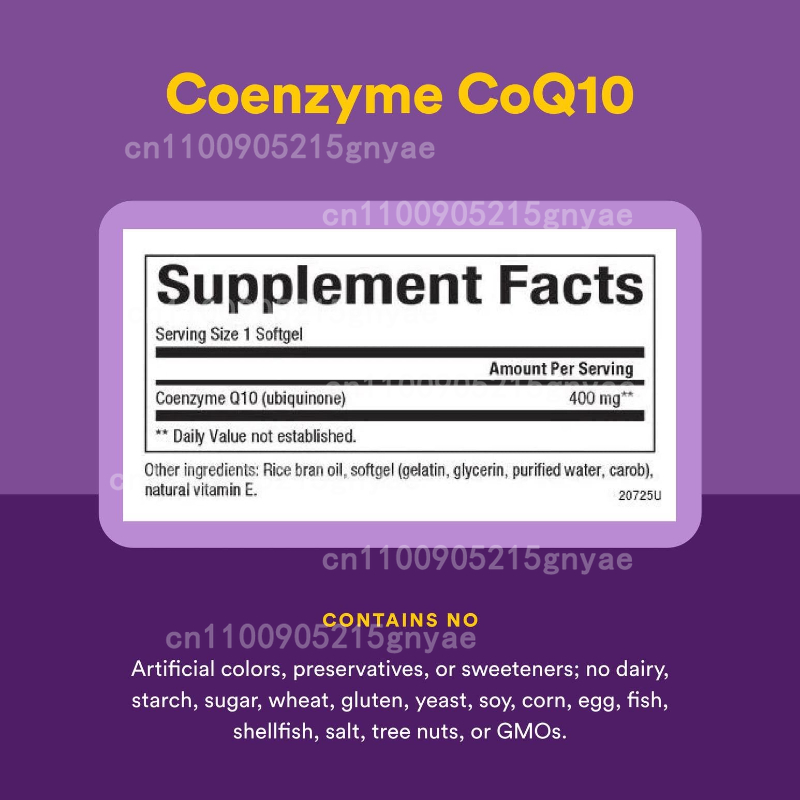 120PCS Coenzyme Q10 Capsules P - Health Wellness Food ulasan dan harga