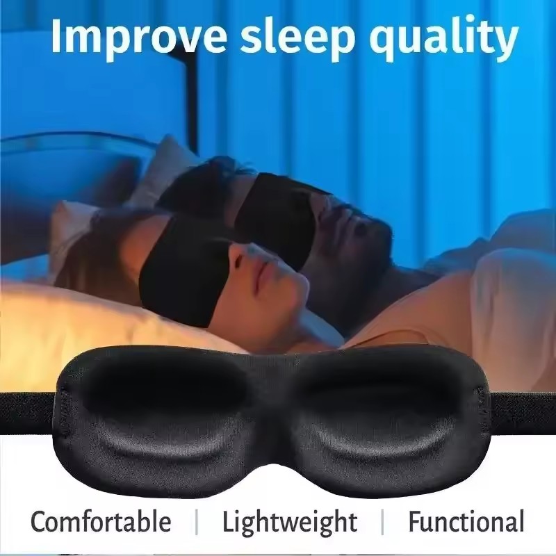 Super Soft 3D Sleeping Mask -  - Sleep Eye Mask 3D ulasan dan harga