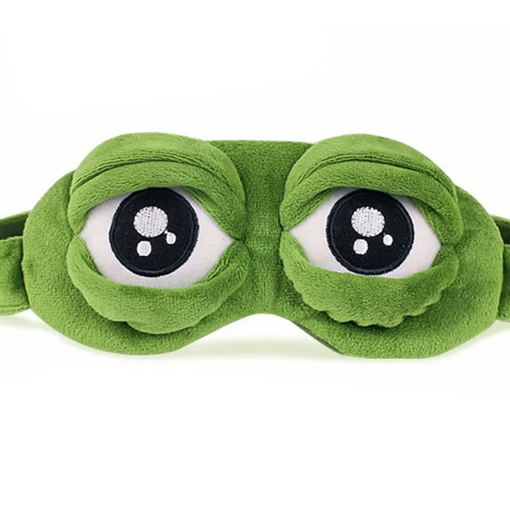 3D Sad Frog Sleep Mask Natural - Sleep Eye Mask 3D ulasan dan harga