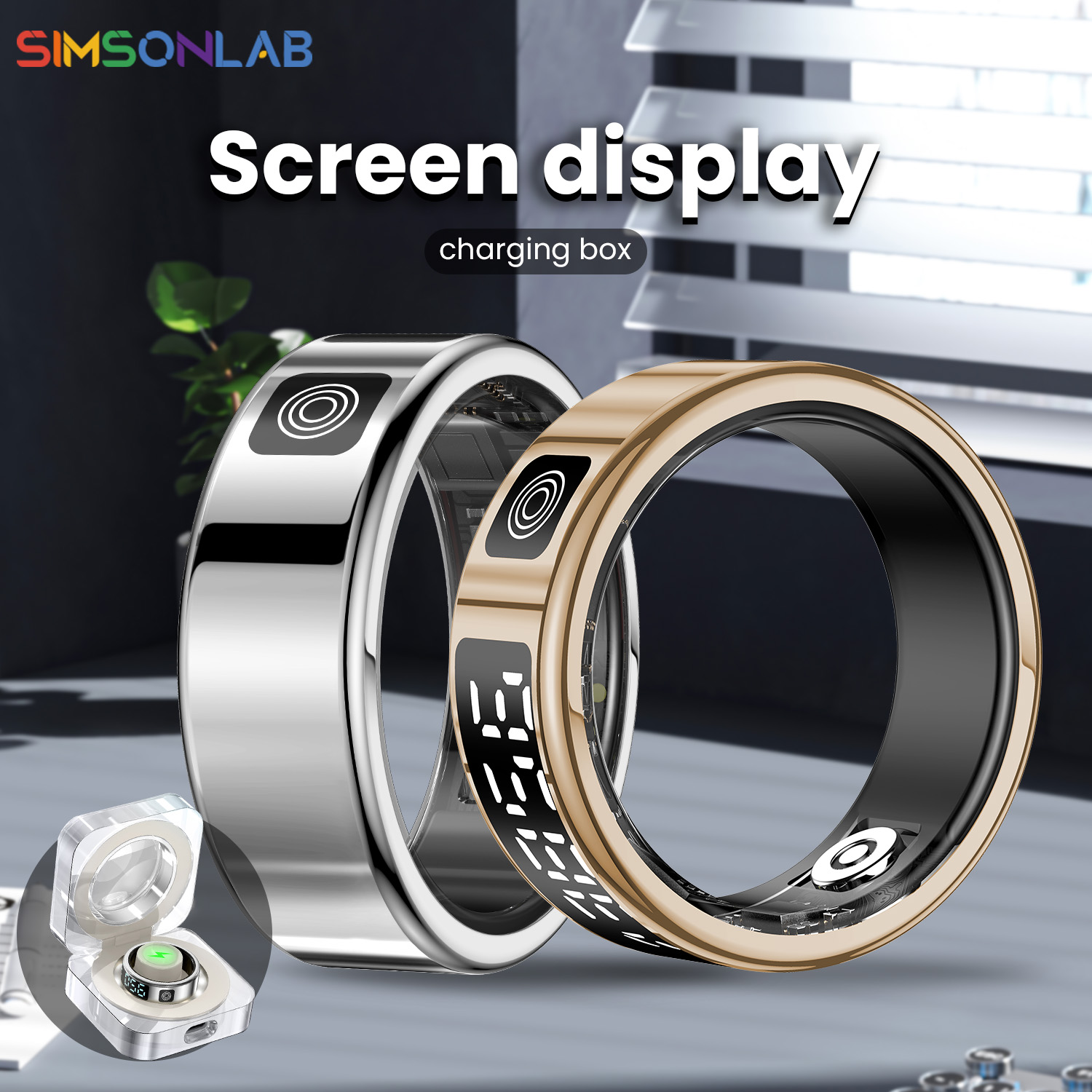New Smart Ring SR08 LED Displa - Women'S Health & Wellness Center ulasan dan harga