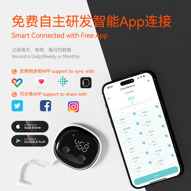Fitdays Smart Body Tape Measur - Xbody Health & Wellness Functional Integrative Medicine Office & Medical Spa Photos ulasan dan harga
