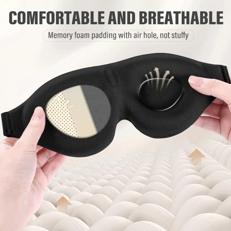 3D Stereo Sleep Mask Breathabl - Sleep Eye Mask 3D ulasan dan harga