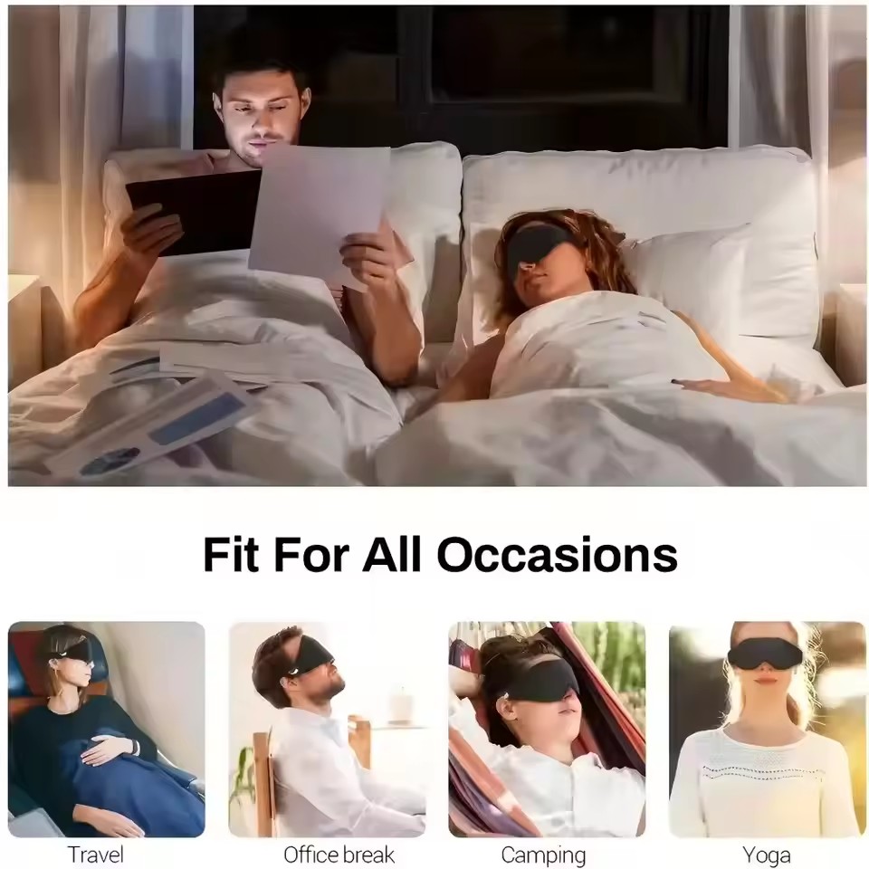 3D Eye Mask, Comfortable & Bre - Sleep Eye Mask 3D ulasan dan harga