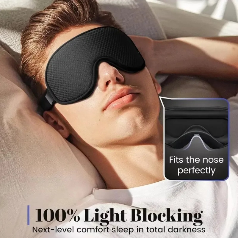 Sleep Mask Blackout Eye Mask f - Sleep Eye Mask 3D ulasan dan harga