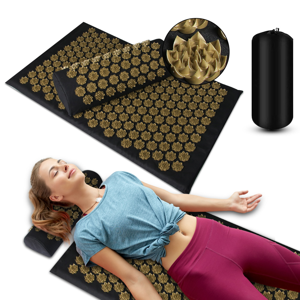 Massage Cushion Yoga Acupressu - Acupressure Mat Set ulasan dan harga